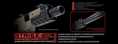 Strike Industries KRISS Vector SDP Svart Handguard - bild 2 av 2
