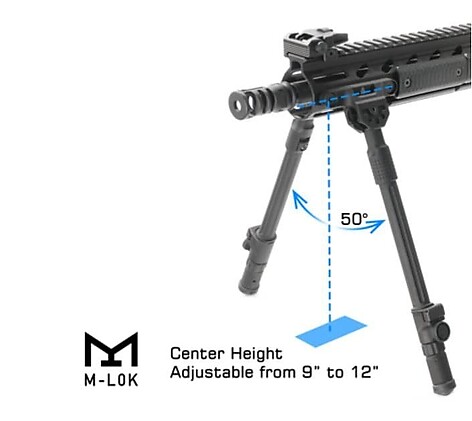 Leapers UTG Recon Flex II M-LOK Bipod 23-30cm - bild 4 av 5