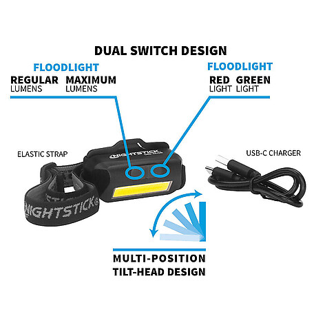 Nightstick USB-4510B Multi Flood USB Ficklampa Svart - bild 2 av 6