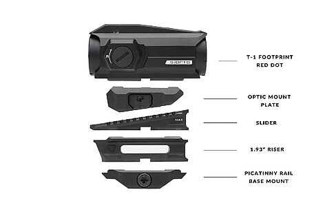 Strike Industries Variable Optic Mount Aimpoint Micro - bild 3 av 8