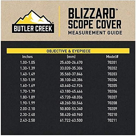 Butler Creek Linsskydd Blizzard Storlek 11 (61.7-63.5mm) - bild 3 av 5