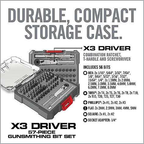 Real Avid Gunsmithing X3 Driver Kit 57 Delar - bild 4 av 9