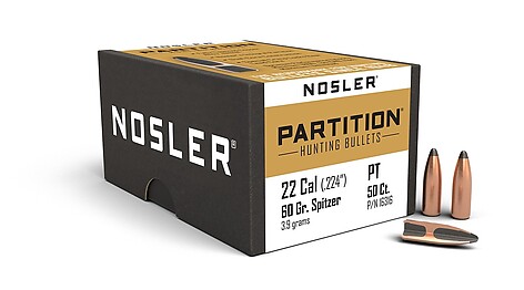 Nosler Partition .22 60gr 50/Box - bild 2 av 2