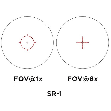 EOTech Vudu 1-6x24 Precision SR1 Belyst Kikarsikte - bild 2 av 6