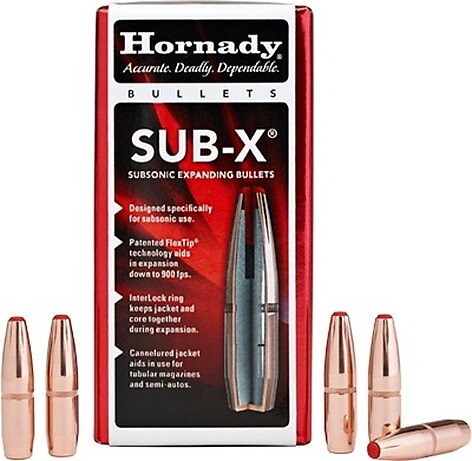Hornady Sub-X Bullets 7.62x39 (.3115) 225 gr 100/Box - bild 2 av 2