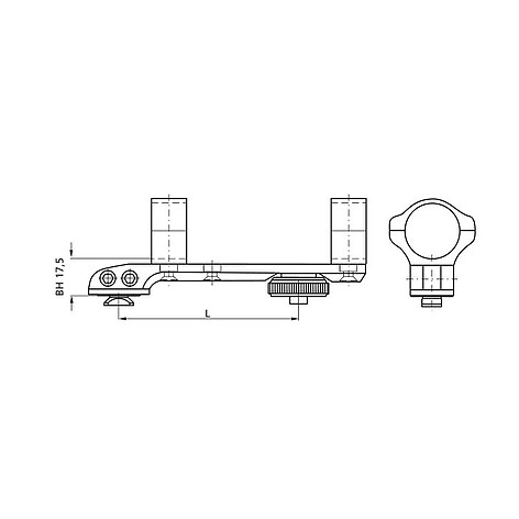 Recknagel Eramatic Swing Mount 1 tum G9/14 116mm Mauser M18 - bild 2 av 3
