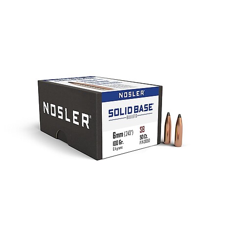 Nosler Solid Base SP 6mm 100gr 50/Box - bild 2 av 2