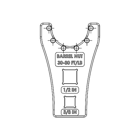 NcSTAR Crows Foot AR15 Barrel Nut Verktyg - bild 3 av 3