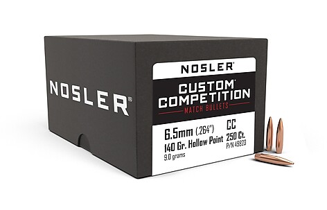 Nosler Custom Competition HPBT 6.5mm 140gr 250/Box - bild 2 av 2