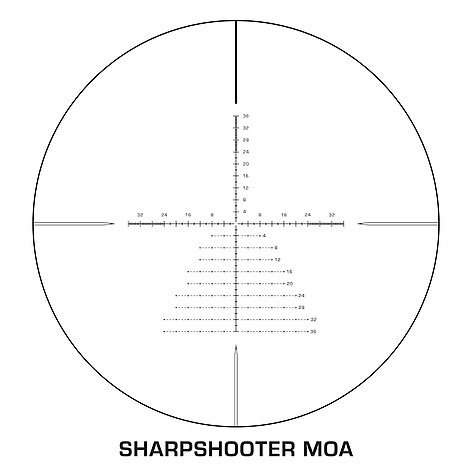 Swampfox Patriot 6-24x50 SF FFP Sharpshooter MOA Kikarsikte - bild 8 av 10
