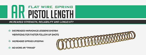  Strike Industries AR Pistol Length Flat Wire Spring - bild 2 av 2