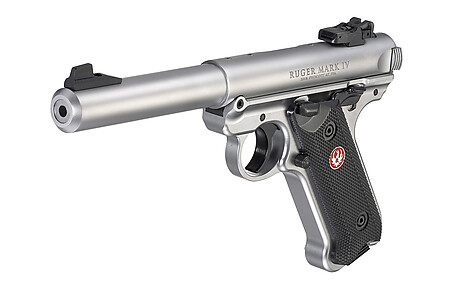 Ruger MKIV Target .22 LR Rostfri Pistol - bild 3 av 6
