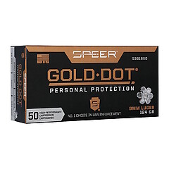 Speer Gold Dot 9mm Luger 124gr 50/Box