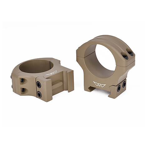 Warne Hyperlite 1 tum Medium Ringar Picatinny H: 23mm FDE