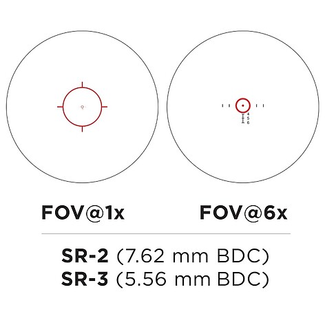 EOTech Vudu 1-6x24 Precision SR3 Belyst Kikarsikte - bild 2 av 5