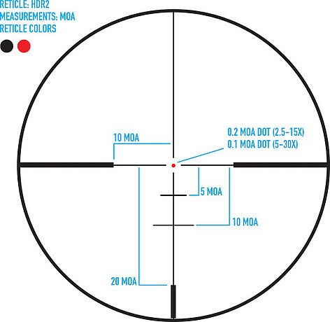 Sightmark Presidio 5-30x56 FFP Belyst HDR2 Kikarsikte - bild 2 av 5