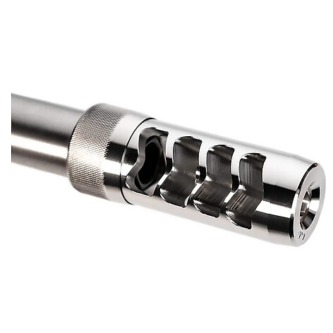 Area 419 Hellfire Match Self-Timing .30 5/8-24 Muzzle Brake Silver