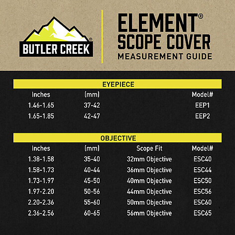 Butler Creek Element Objektivskydd Storlek 45-50mm - bild 3 av 6