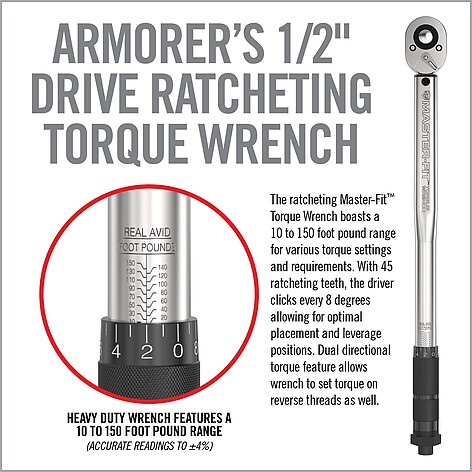 Real Avid Master Fit AR-15 Crowbar Wrench Set - bild 4 av 11