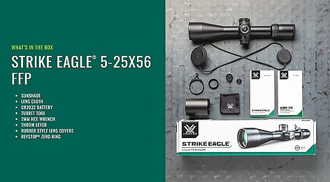 Vortex Strike Eagle 5-25x56 SF FFP Belyst EBR-7C MRAD Kikarsikte - bild 8 av 8