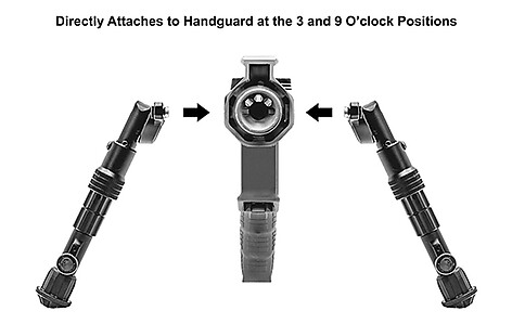Leapers UTG Recon Flex M-LOK Bipod 203mm  - bild 3 av 6