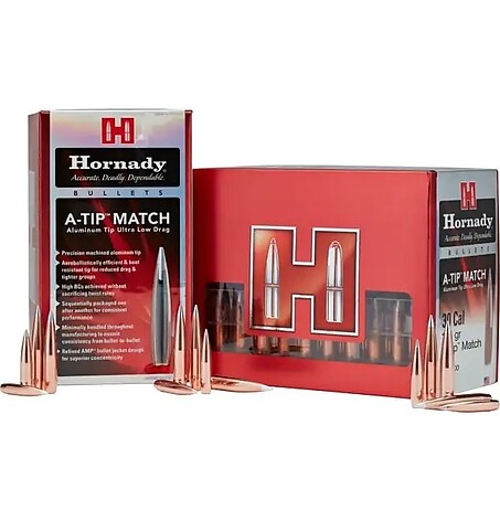Hornady A-TIP Match Bullets 22 Cal (.224) 76gr 100/Box - bild 3 av 3