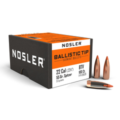 Nosler Ballistic Tip Varmint .22 55gr 100/Box
