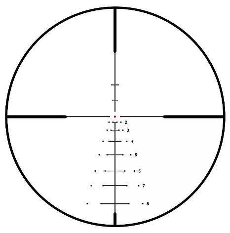 Bushnell R5 4-12x40 SFP Belyst DOA-LRH800 Kikarsikte - bild 5 av 5
