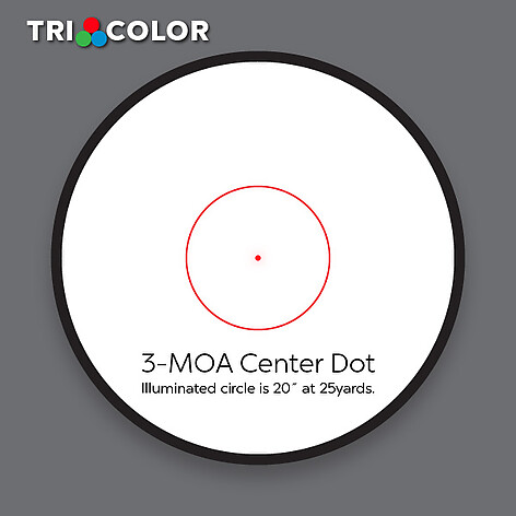 TRUGLO Triton 30mm RGB 3 MOA Circle Dot - bild 2 av 7