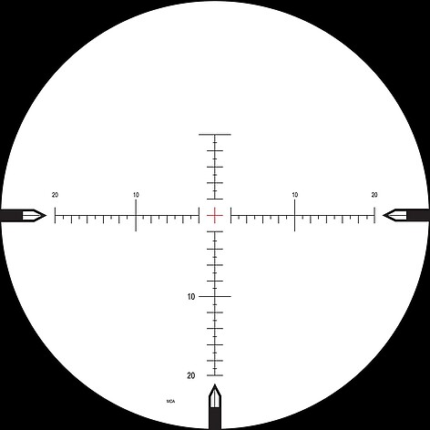 Nightforce ATACR F2 5-25x56 ZeroStop Belyst MOAR - 20MOA - bild 6 av 7