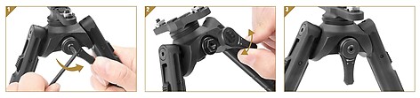 Leapers UTG Recon 360 TL Bipod 15-18cm M-LOK - bild 6 av 9