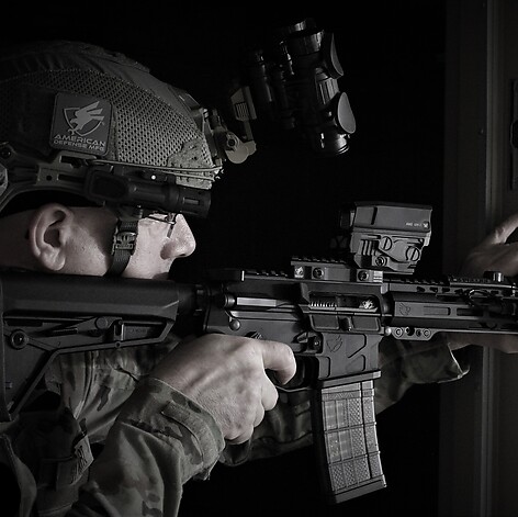 American Defense 1700 XLR Riser QR Picatinny Titan - bild 5 av 5