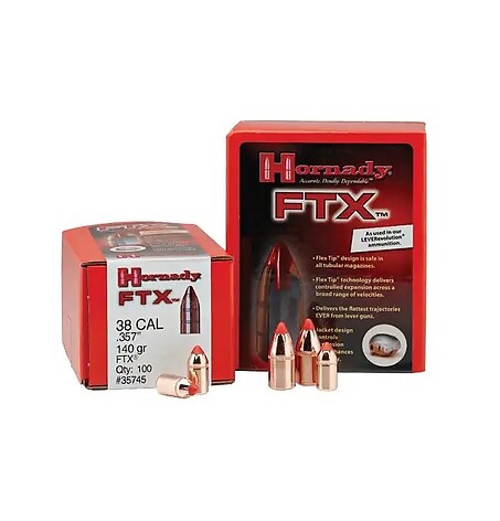 Hornady FTX Pistol Bullets 45 Cal .452" (45 Colt) 225gr 100/Box - bild 2 av 3