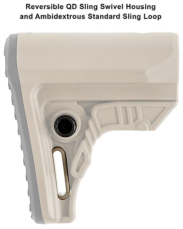 Leapers UTG Pro AR15 OPS Ready S4 Mil-Spec Stock Only FDE - bild 3 av 8