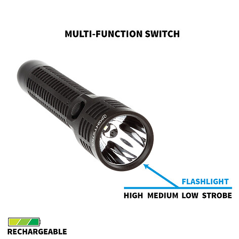 Nightstick NSR-9514XL Polymer Duty Uppladdningsbar Ficklampa - bild 2 av 3
