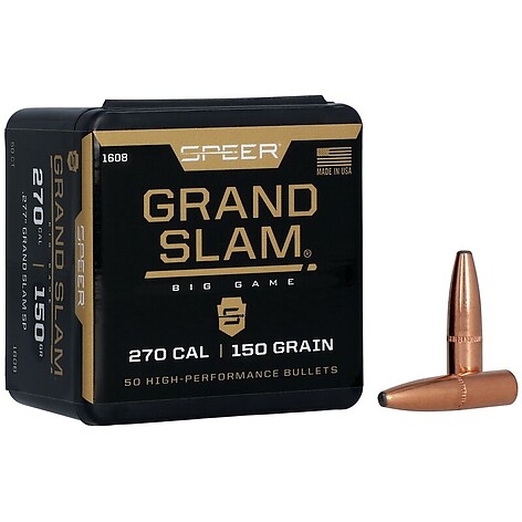 Speer Grand Slam Rifle Bullet .277 Caliber 150gr 50/Box - bild 2 av 2