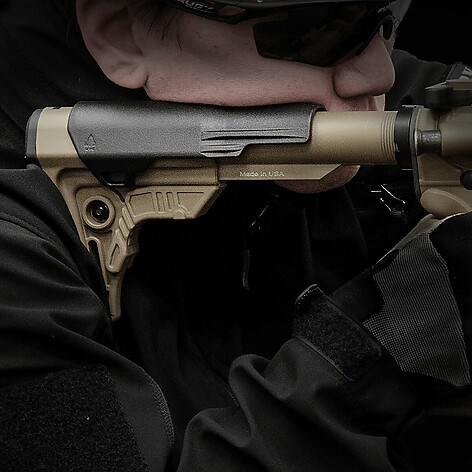 Leapers UTG Pro AR15 OPS Ready S4 Mil-Spec Stock Only FDE - bild 7 av 8