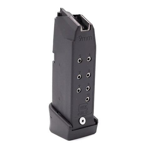 Glock G26 9mm Luger 12 Skott Magasin Svart