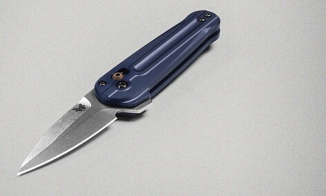 Benchmade 491 Lowden Crater Blue Aluminium Kniv - bild 4 av 8