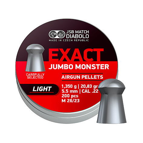 JSB Exact Jumbo Monster Light 5.52mm 1.350g 200st