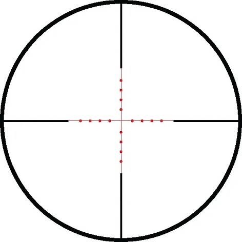 Hawke Vantage 3-9x40 AO 1 tum Belyst Mil Dot Kikarsikte - bild 4 av 5