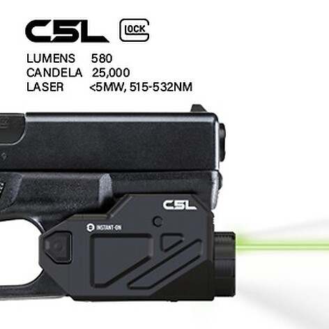 Viridian C5L Custom Glock 17,19,22,23 580 Lumens Vapenlampa - bild 2 av 7