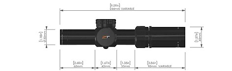 ZeroTech Vengeance 1-8x24mm SFP Belyst RAR MOA Kikarsikte - bild 6 av 6