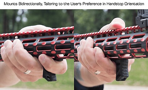 Leapers UTG Ultra Slim M-LOK Handstopp Svart - bild 4 av 7