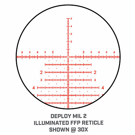 Bushnell Match Pro ED 5-30x56 SF FFP Belyst DM2 Kikarsikte - bild 4 av 11