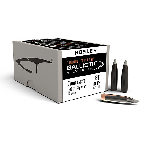 Nosler Ballistic Silver Tip 7mm 150gr 50/Box