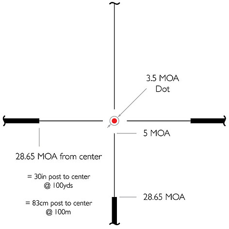 Hawke Frontier 30 1-6x24 SFP Belyst L4A Dot - bild 2 av 5