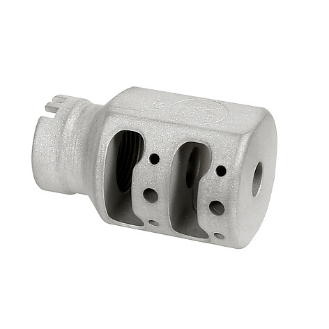 Midwest Alpha Tank Muzzle Brake 24mm Silver