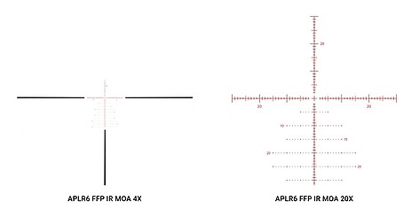 Athlon Helos BTR G2 4-20x50 FFP Belyst APLR6 MOA Kikarsikte - bild 3 av 3