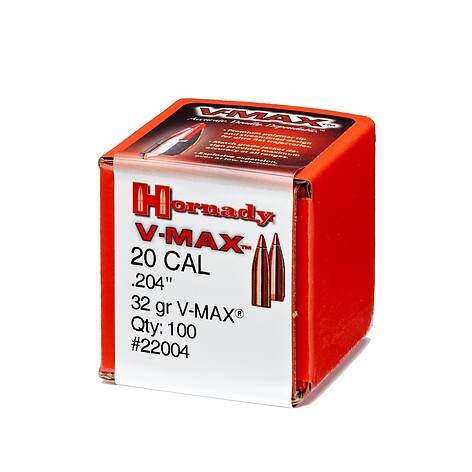 Hornady V-MAX Bullets 20 Cal (.204) 32gr 100/Box - bild 3 av 3
